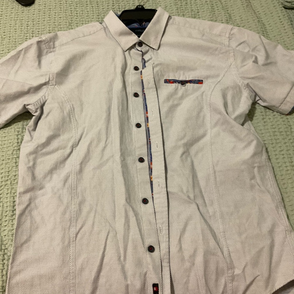 Eighty Eight White Casual Button Down Shirt